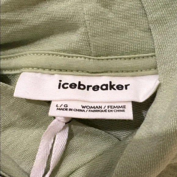 NWT [Icebreaker] Merino Blend Ii 200 Crush Pullover Hoodie in Glazen Women’s L - Picture 12 of 16